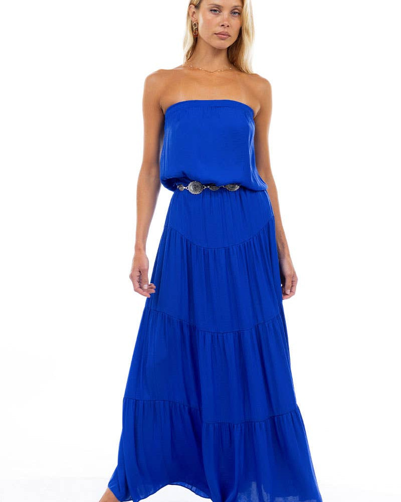 Stacia Maxi Tiered Tube Dress