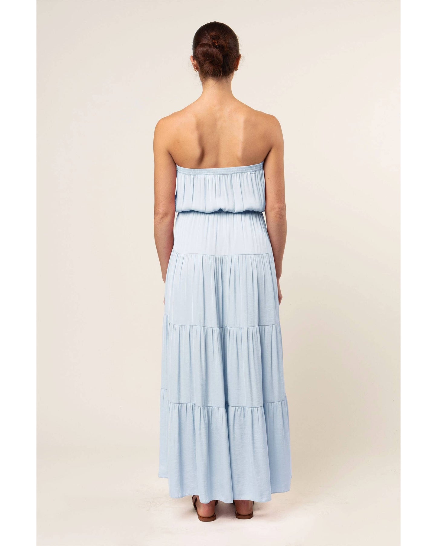 Stacia Maxi Tiered Tube Dress