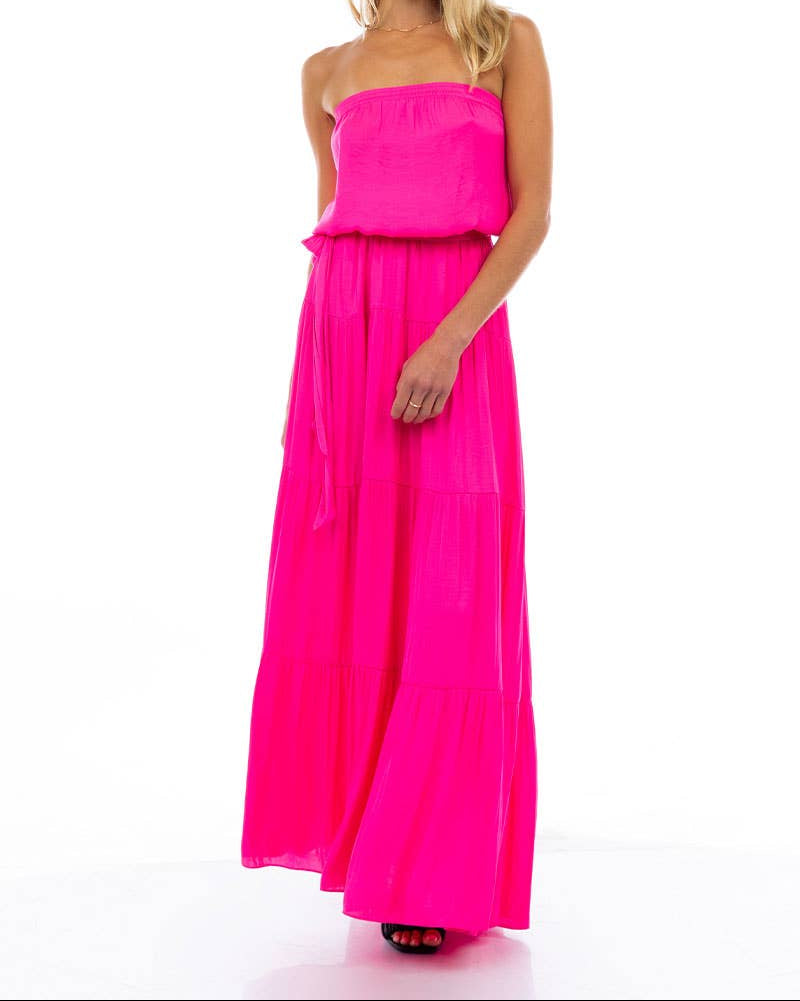 Stacia Maxi Tiered Tube Dress