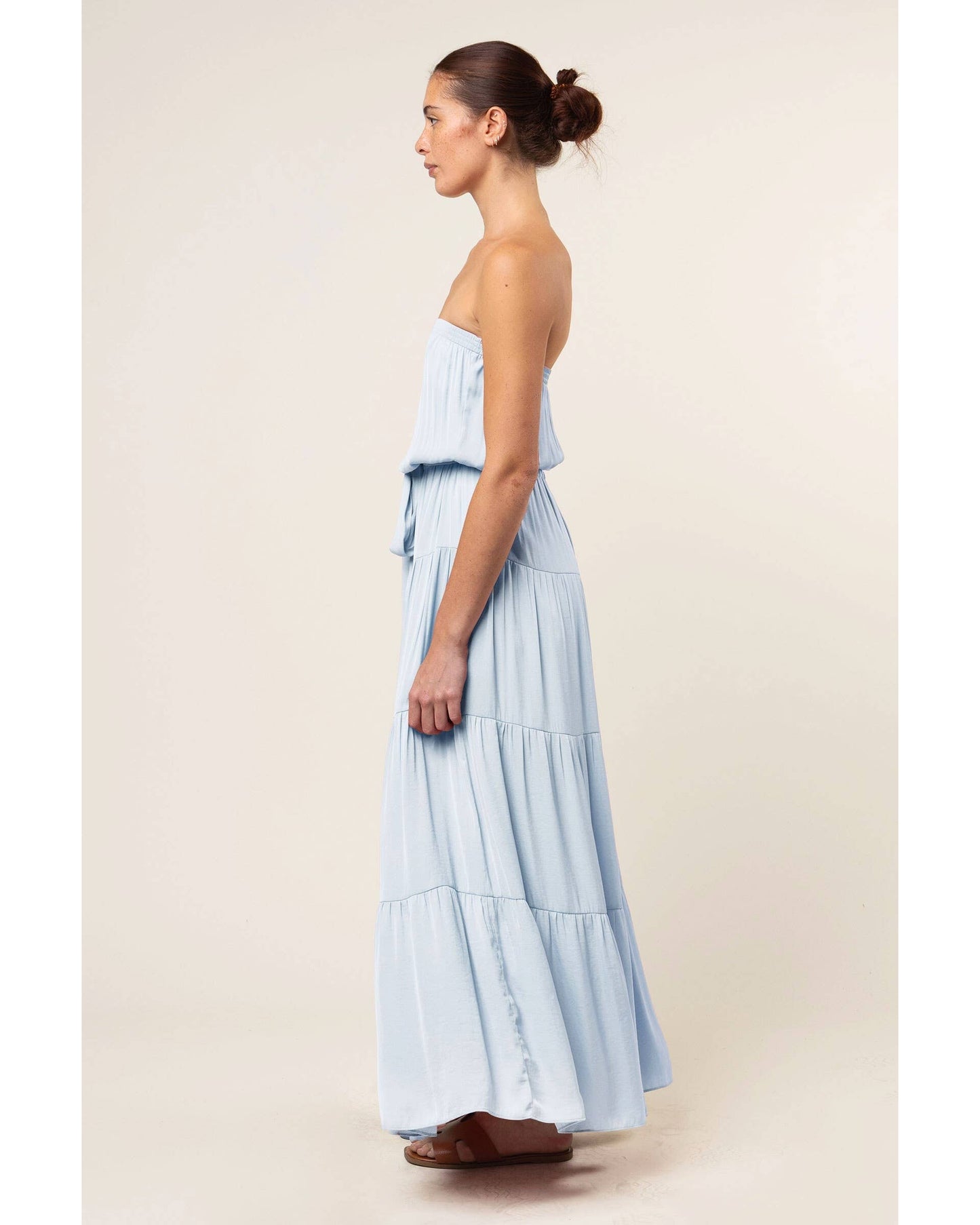 Stacia Maxi Tiered Tube Dress