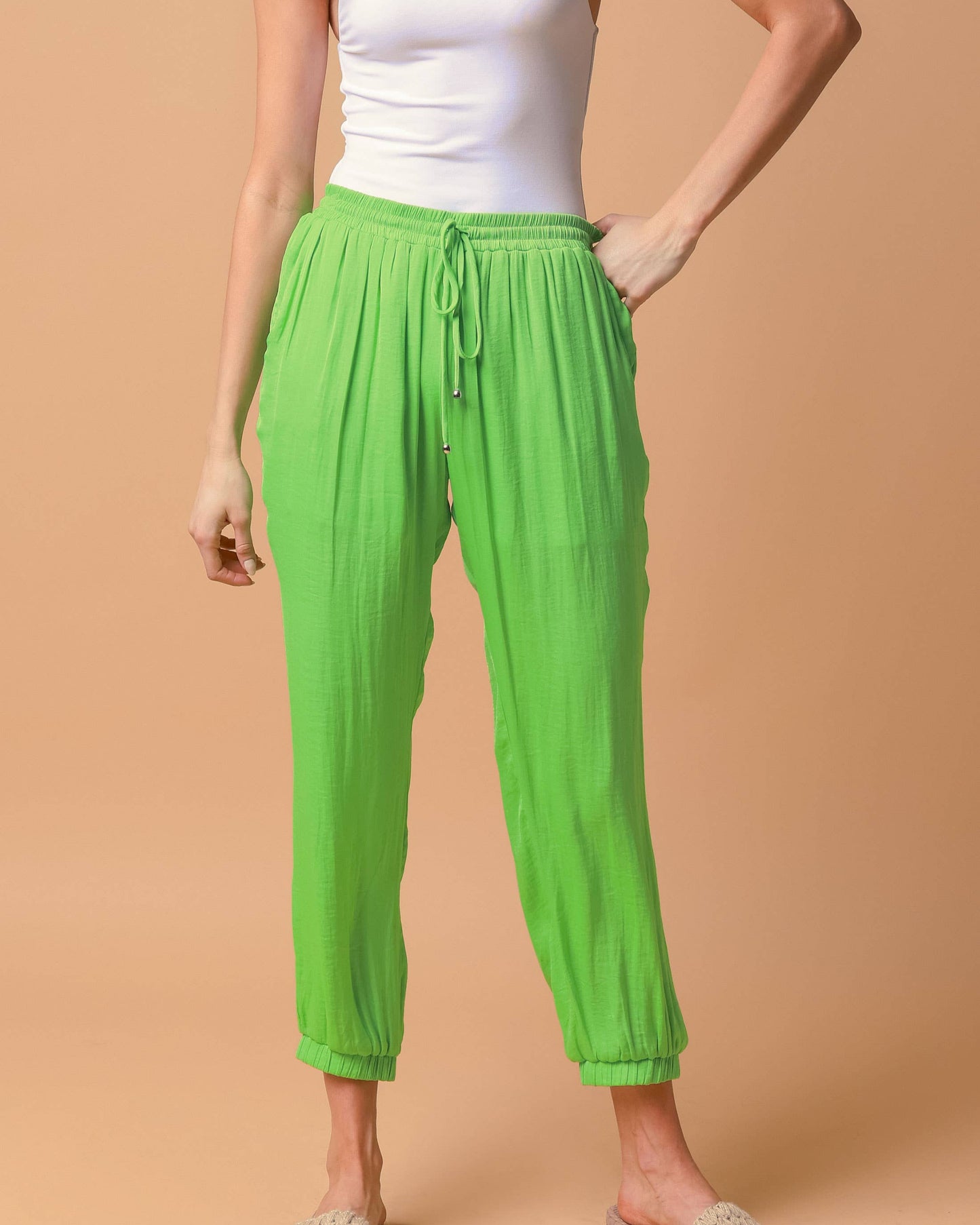 Sofia Satin Joggers