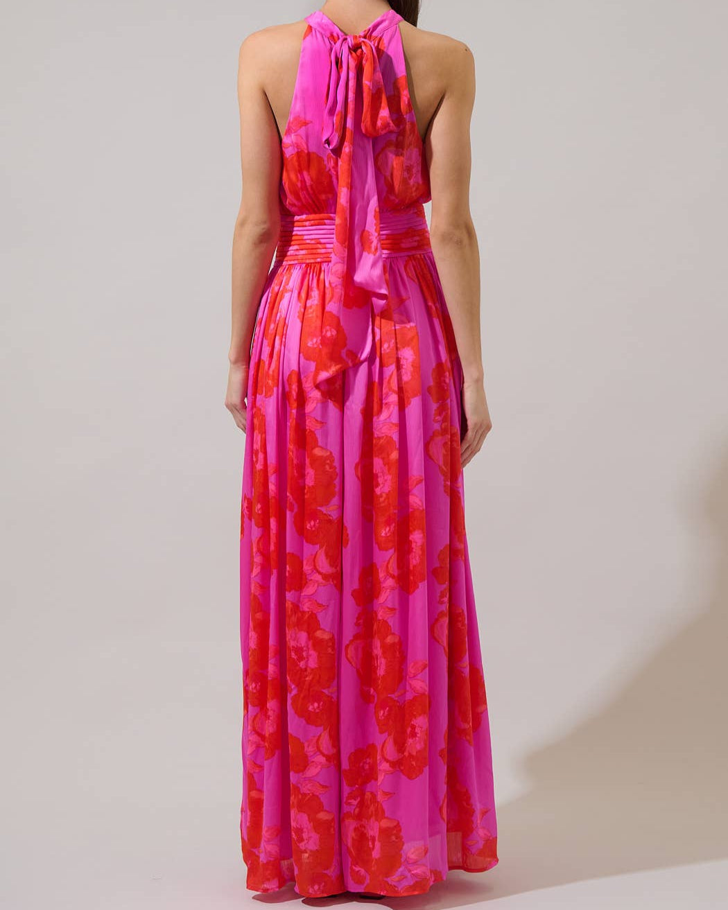 Lailah Floral Landy Halter Maxi Dress