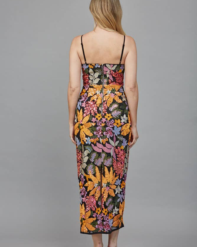 Floral Sequin Dress