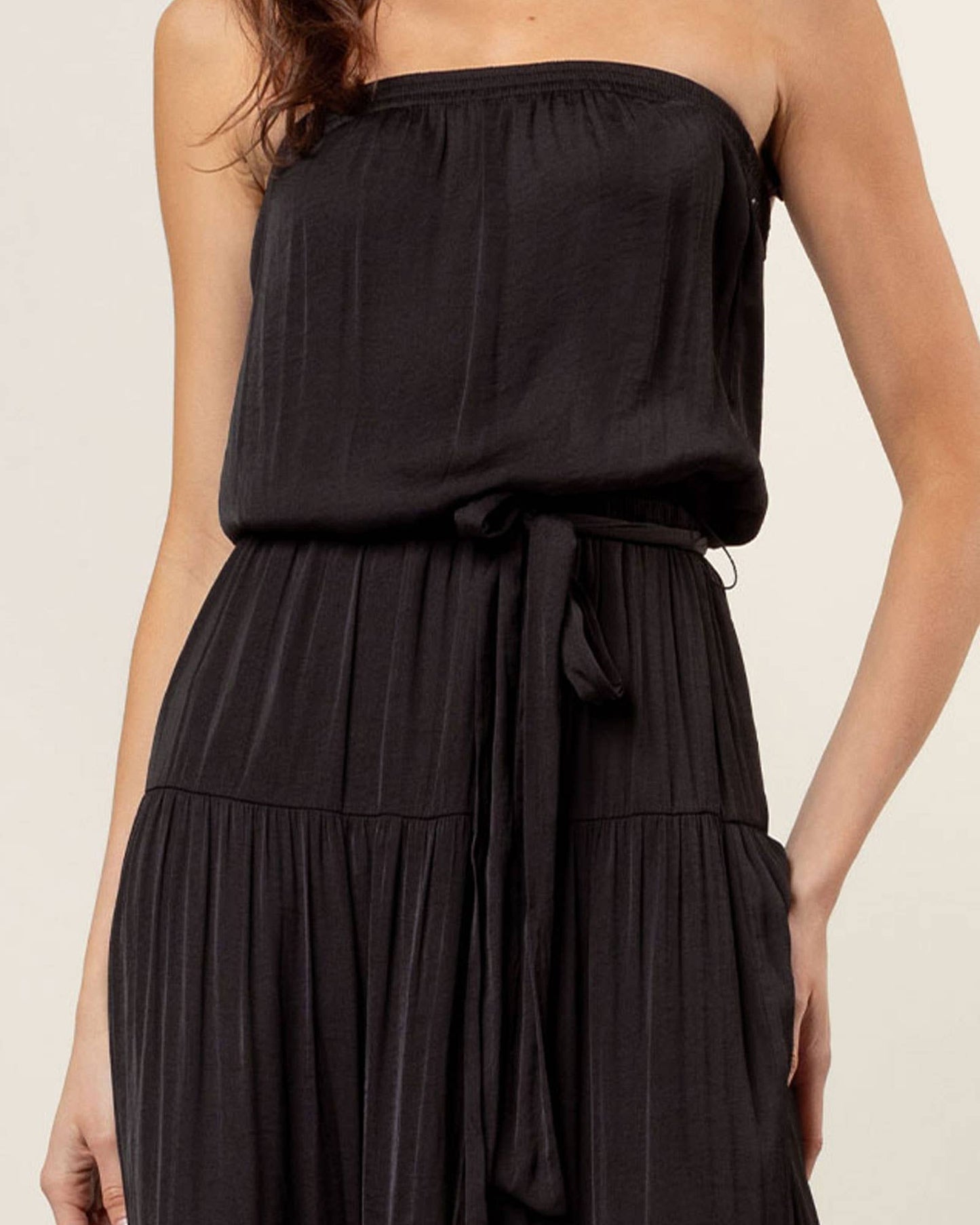 Stacia Maxi Tiered Tube Dress