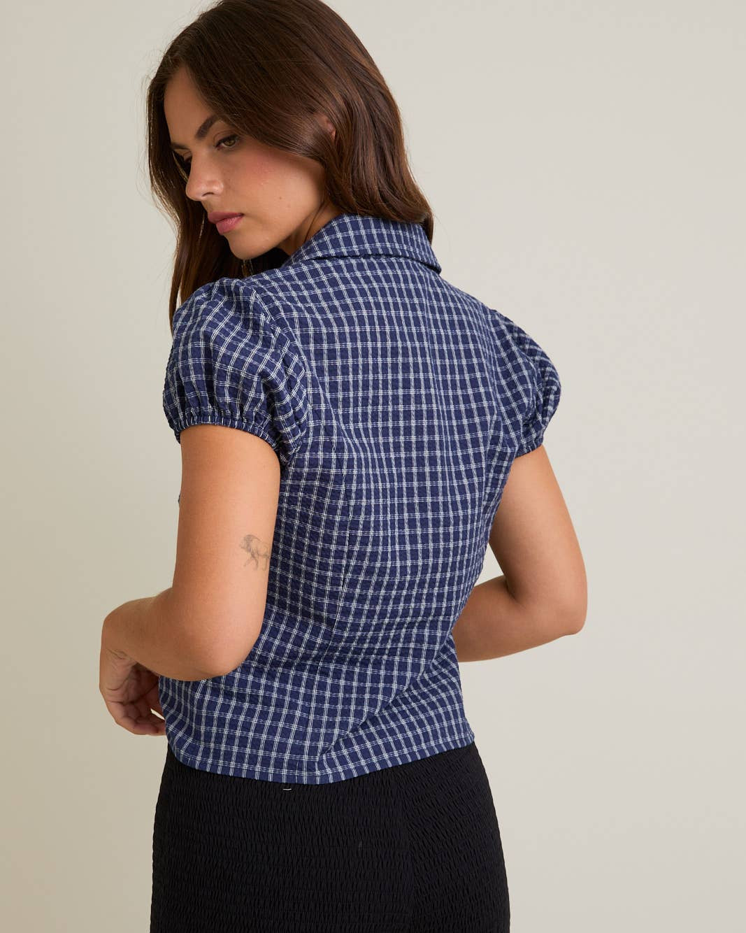 Dolly Plaid Top