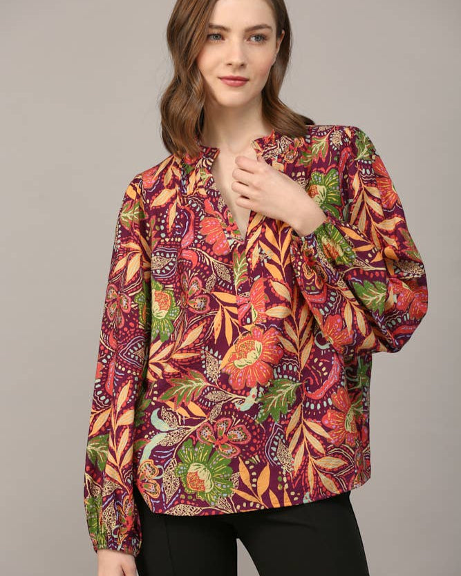 Lola Split Neck Blouse