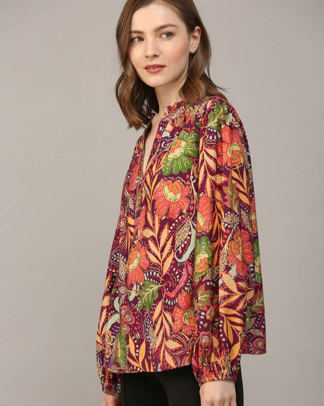Lola Split Neck Blouse