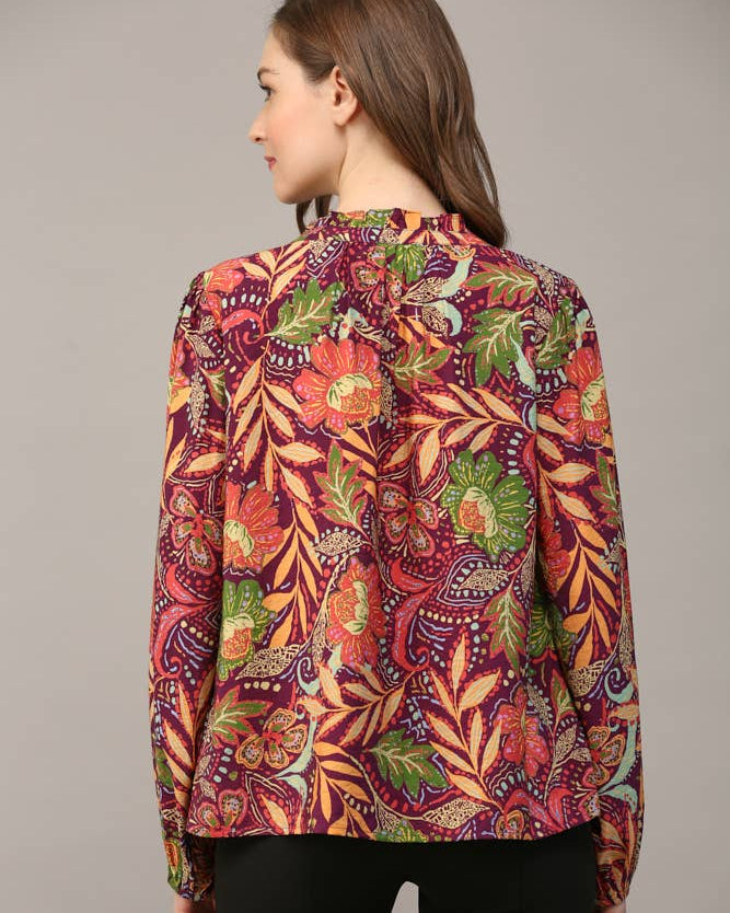 Lola Split Neck Blouse