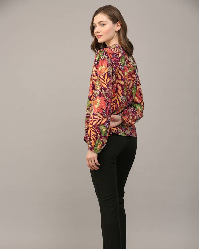 Lola Split Neck Blouse