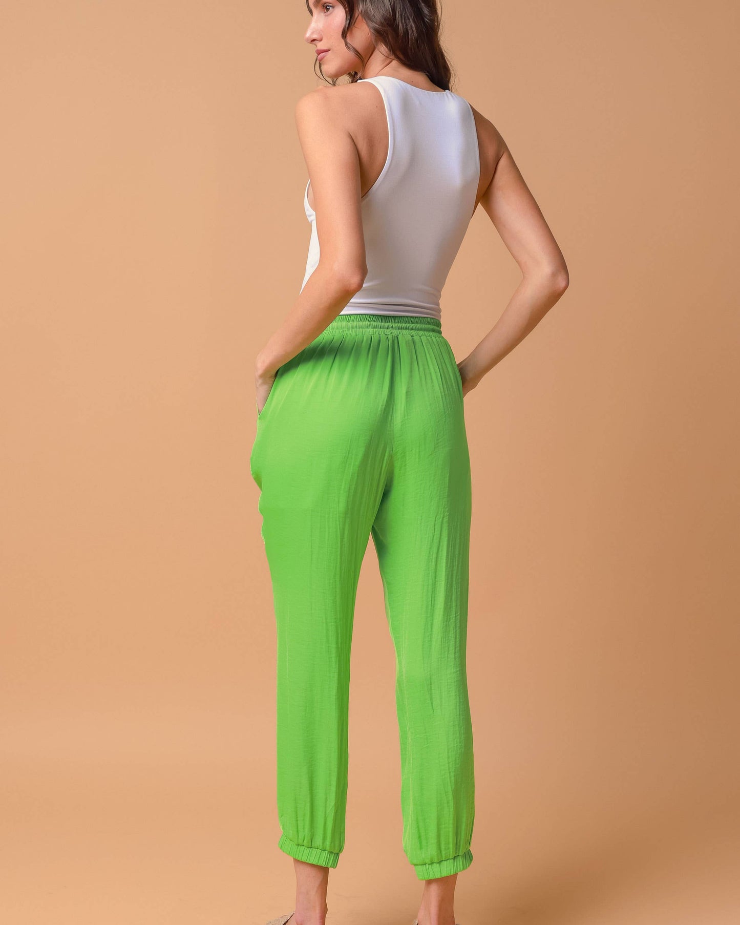 Sofia Satin Joggers