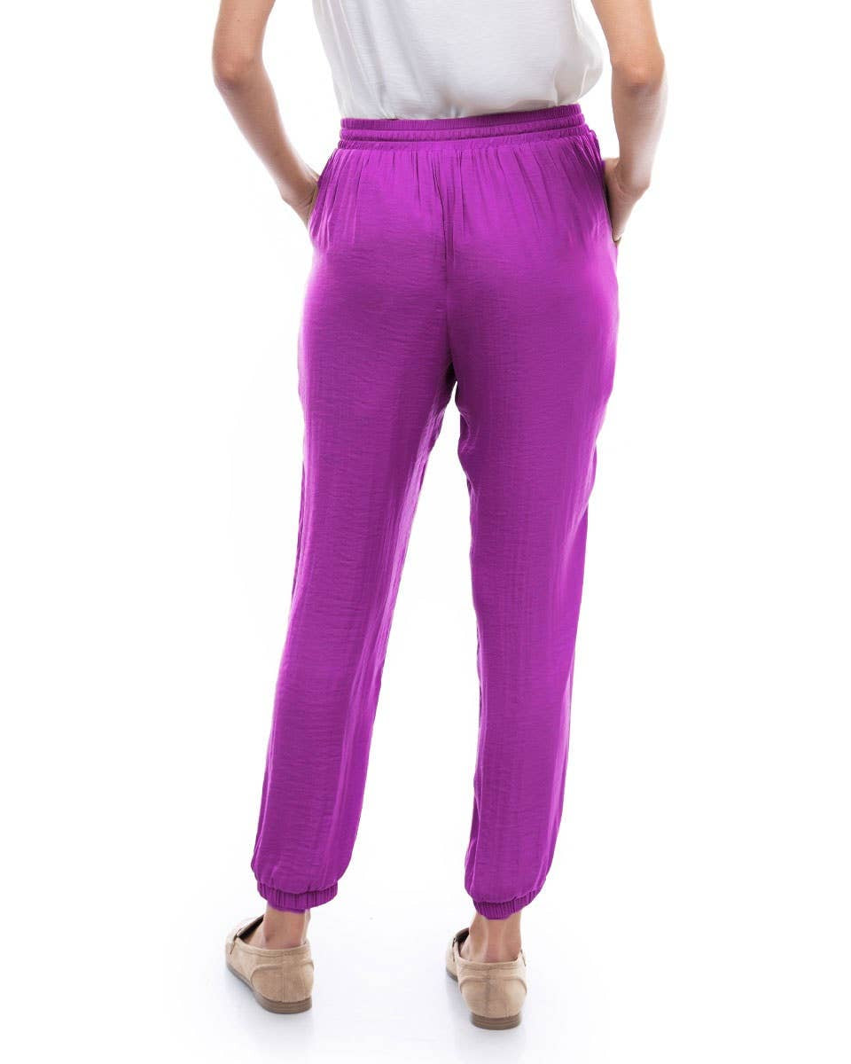 Sofia Satin Joggers