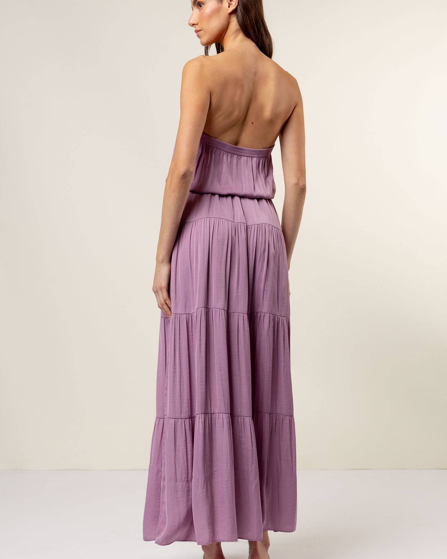 Stacia Maxi Tiered Tube Dress