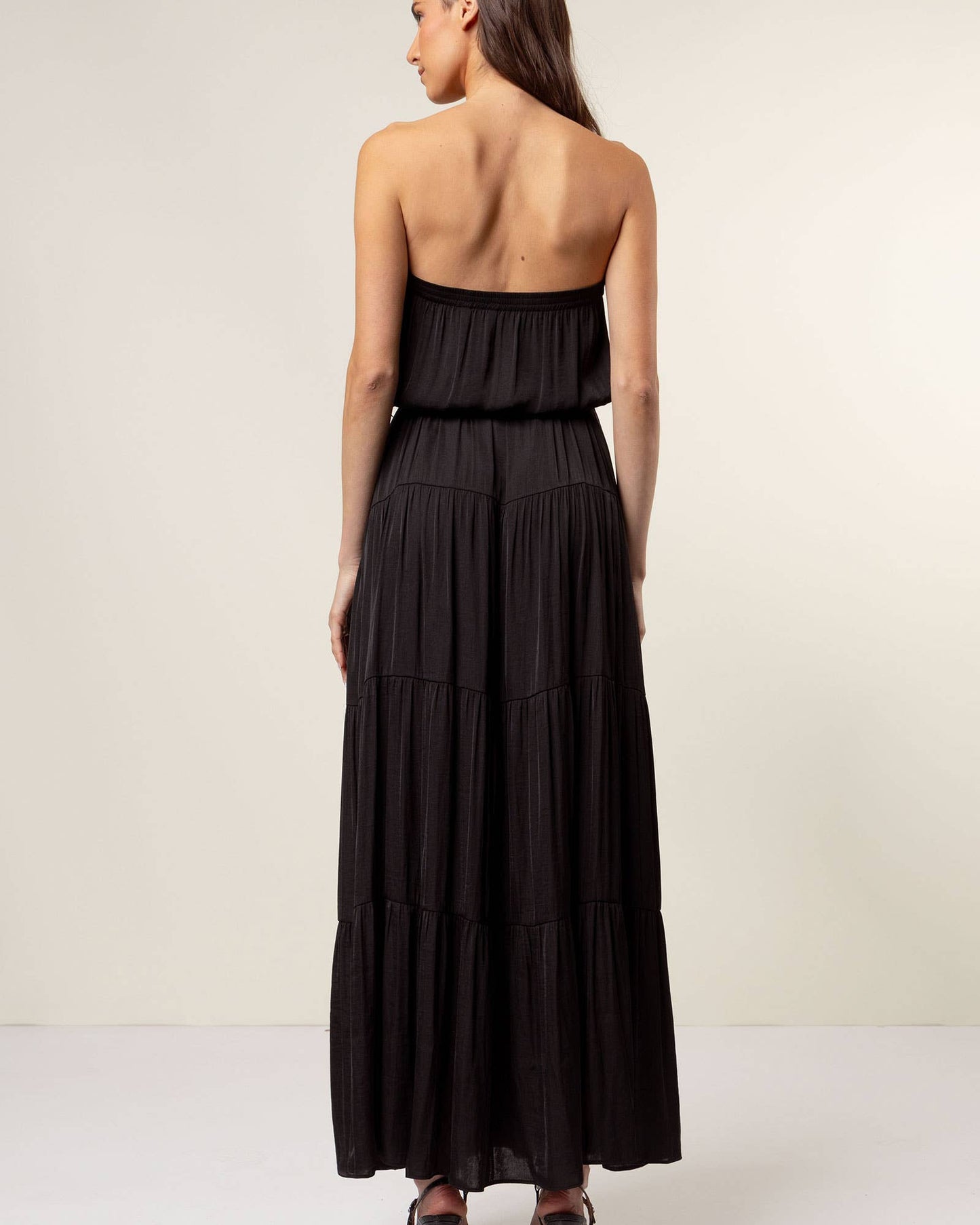 Stacia Maxi Tiered Tube Dress
