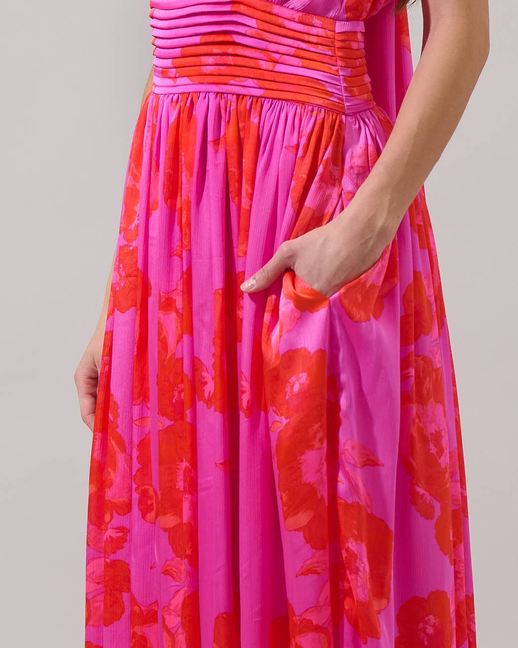 Lailah Floral Landy Halter Maxi Dress
