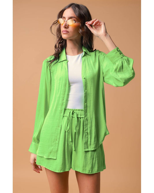 Sidney V-Neck Button Down Blouse