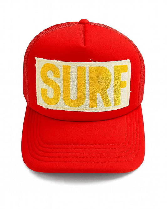 Surf Embroidered Patch Trucker Hat