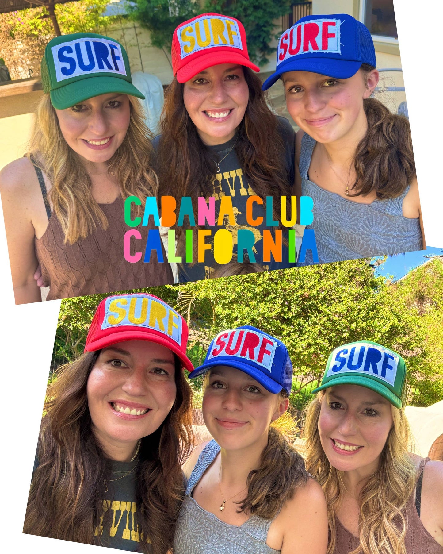Surf Embroidered Patch Trucker Hat