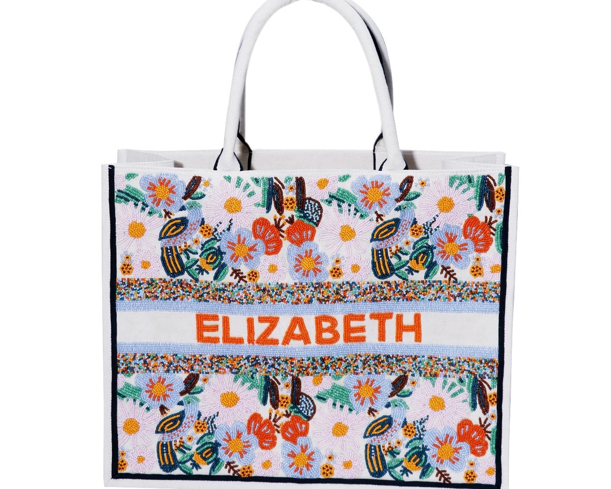 Custom Beaded Tote