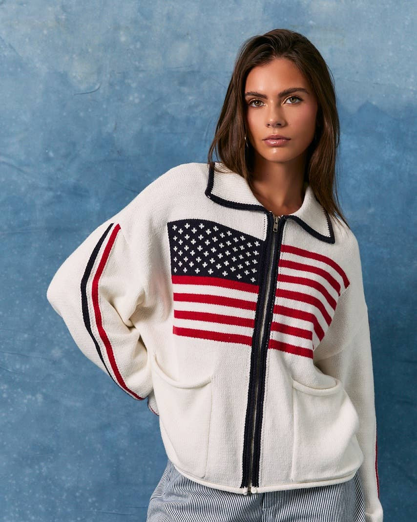 USA Sweater Jacket