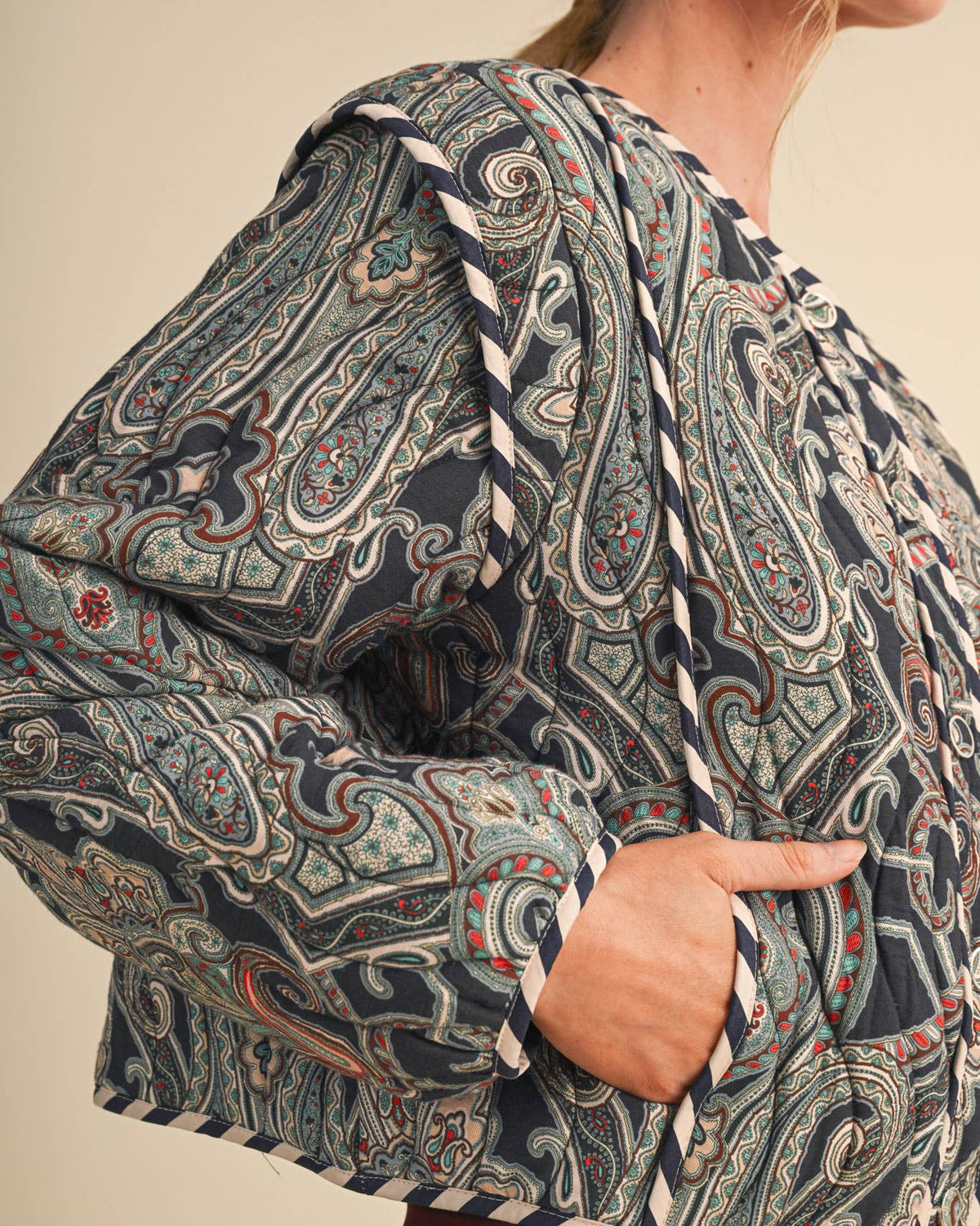 PAISLEY QUILTED JACKET