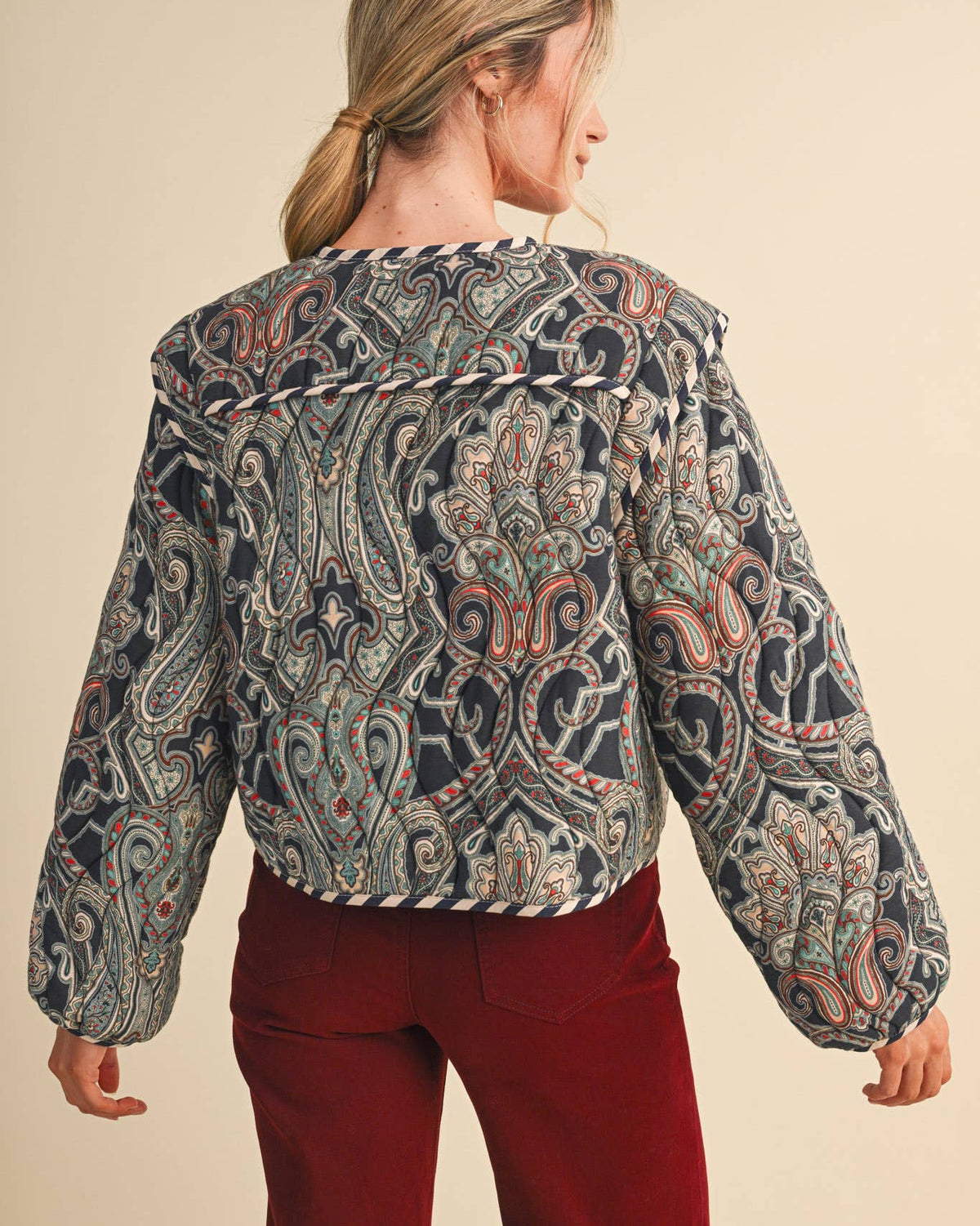 PAISLEY QUILTED JACKET