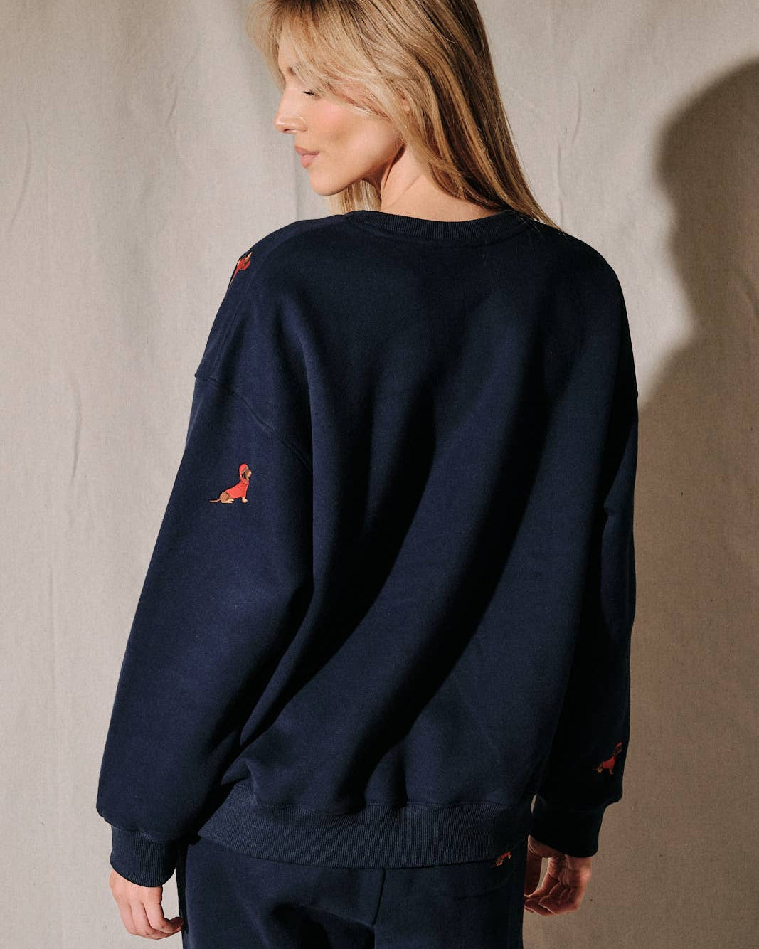 Embroidered Dog Sweatshirt