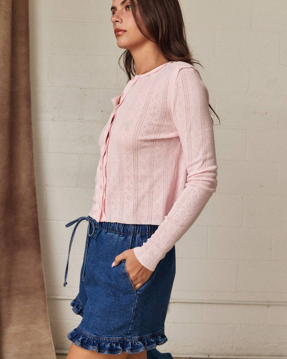 Pointelle Tee
