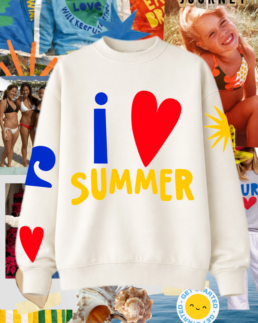 I Love Summer Sweatshirt