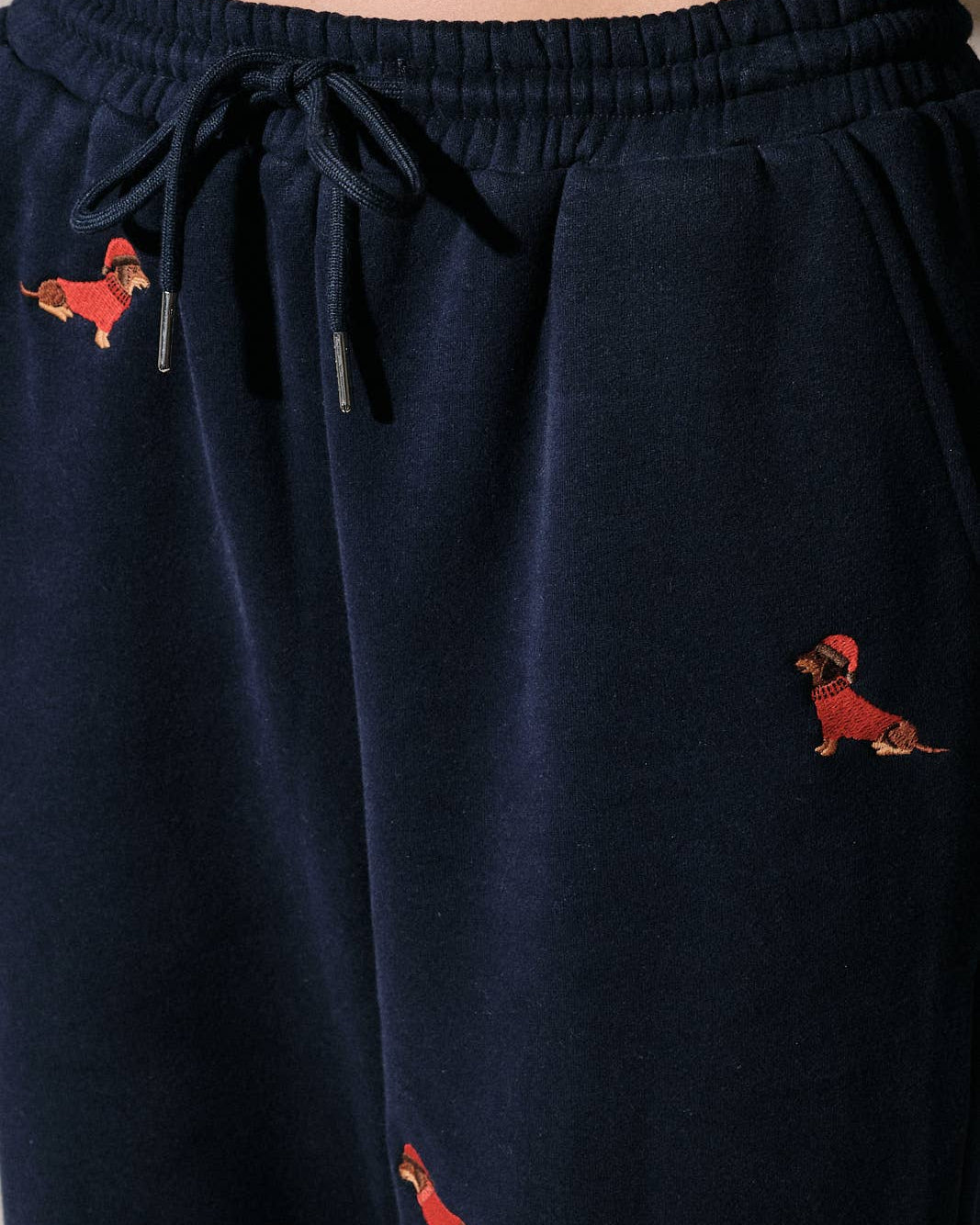 Embroidered Dog Sweatpants
