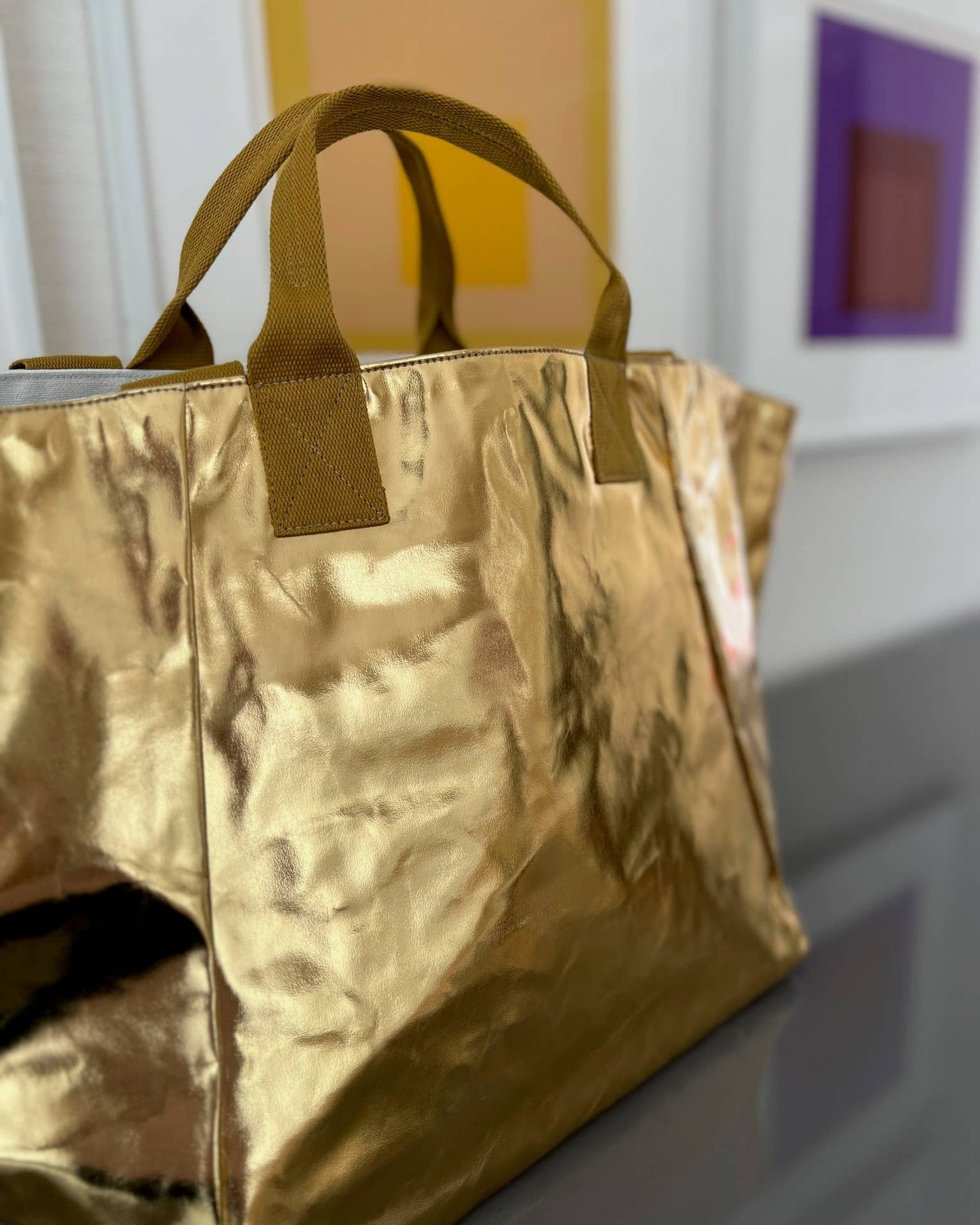 Gold Metallic Chelsea Bag