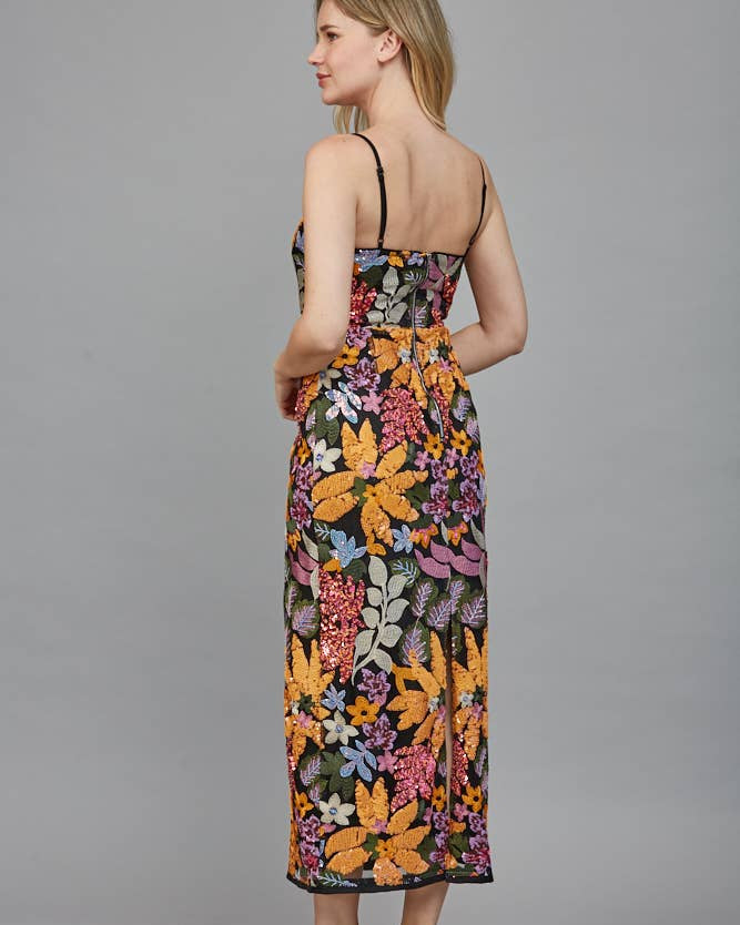 Floral Sequin Dress