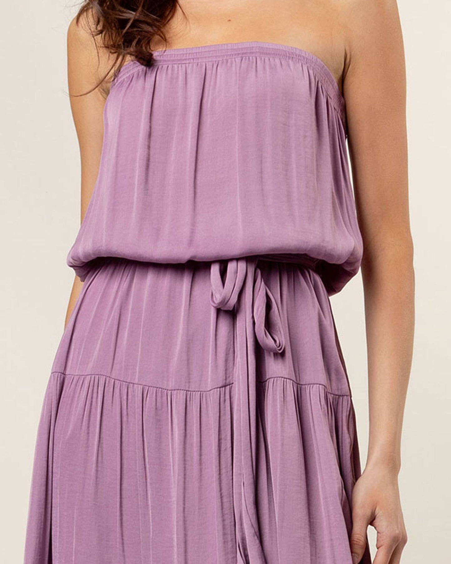 Stacia Maxi Tiered Tube Dress