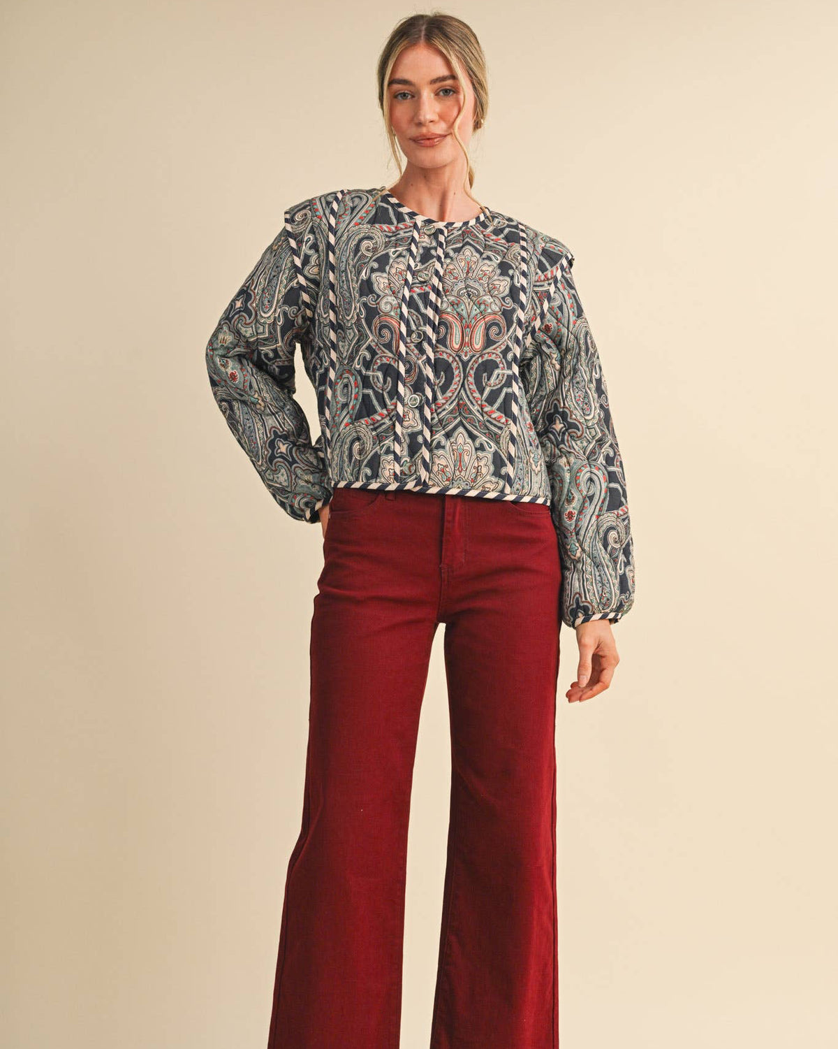 PAISLEY QUILTED JACKET