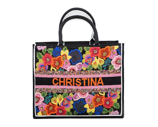 Custom Beaded Tote
