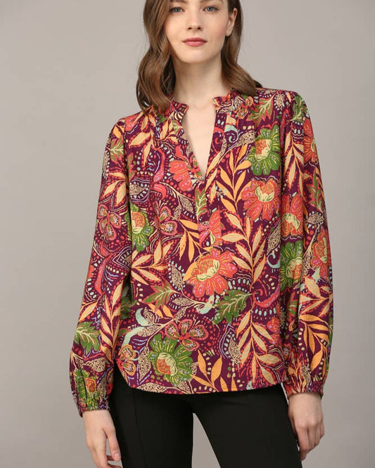 Lola Split Neck Blouse