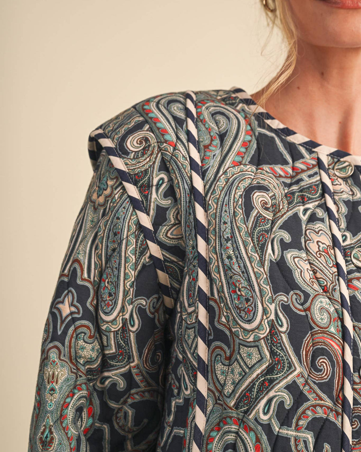 PAISLEY QUILTED JACKET
