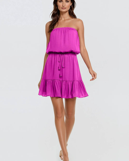 Mini Stacia Strapless Tube Dress