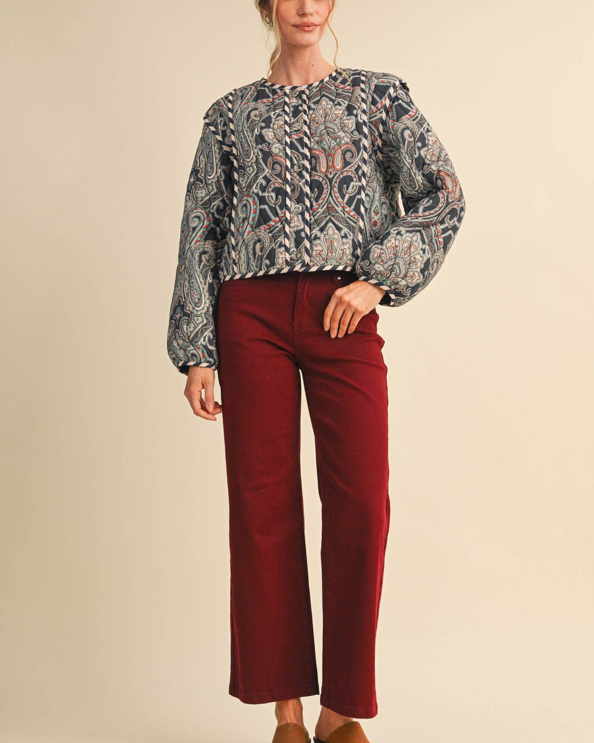 PAISLEY QUILTED JACKET