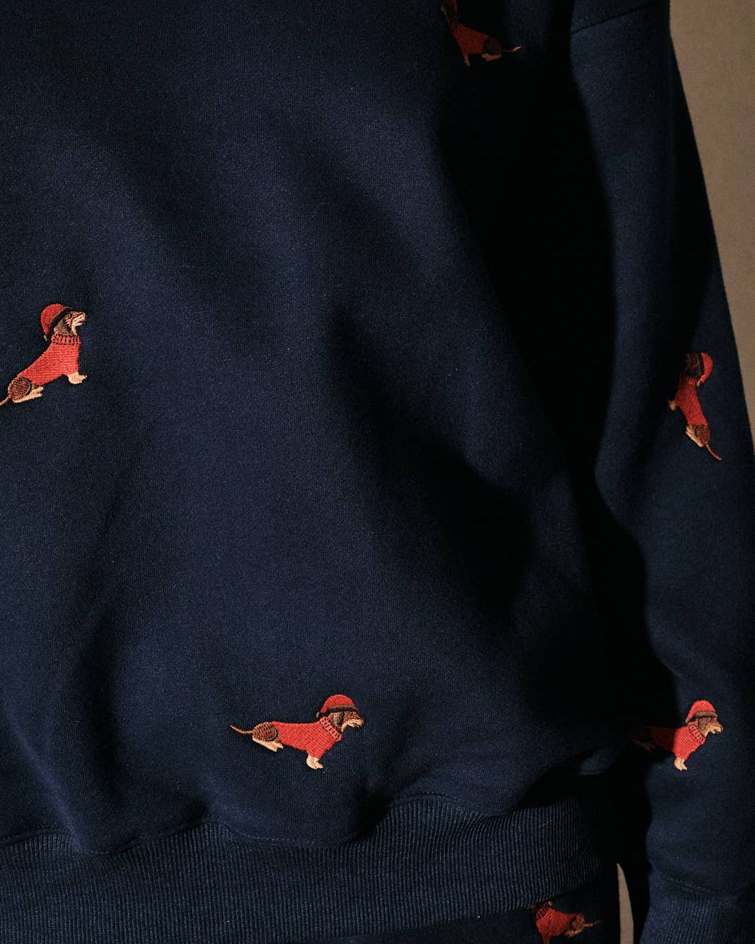 Embroidered Dog Sweatshirt