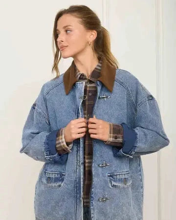 Barn Coat with Latches