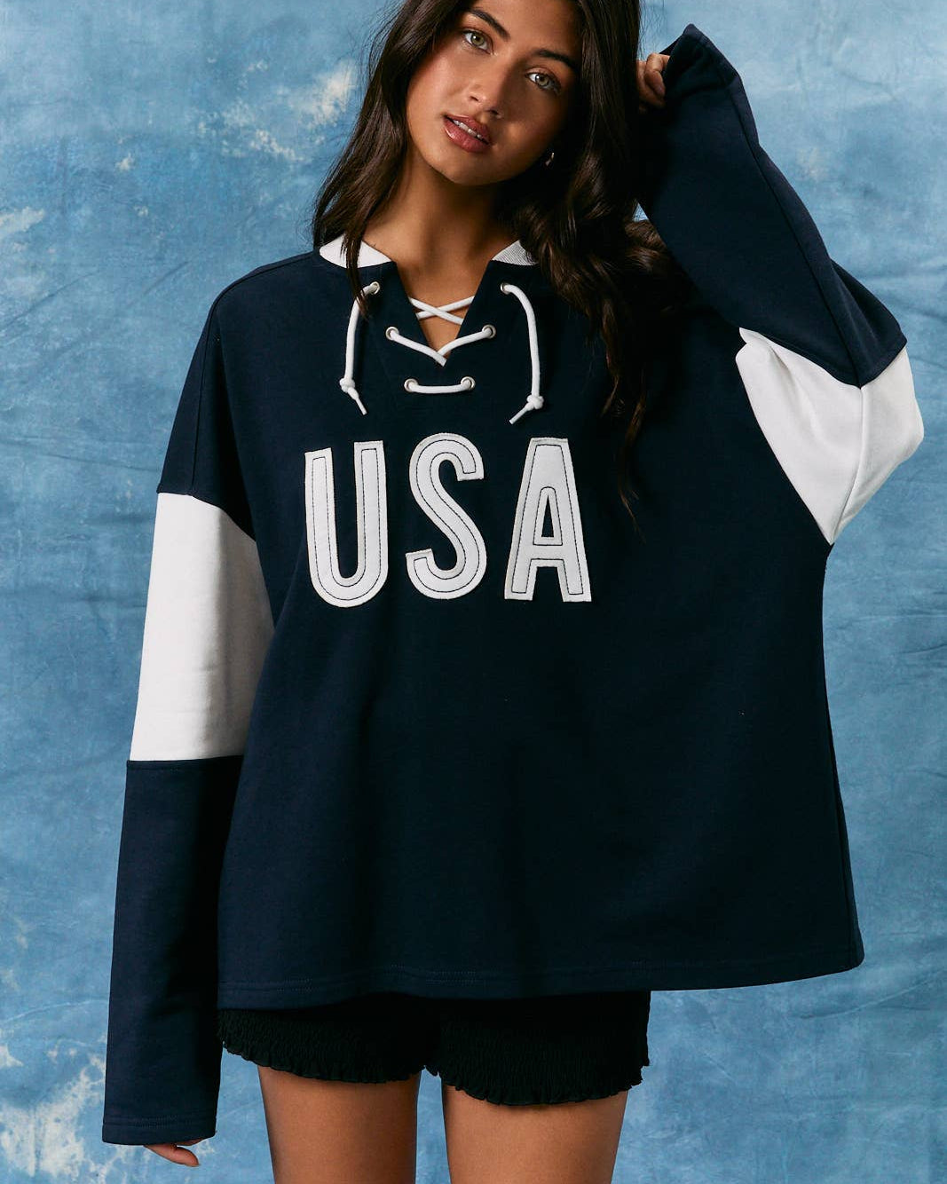 USA Laceup Sweatshirt