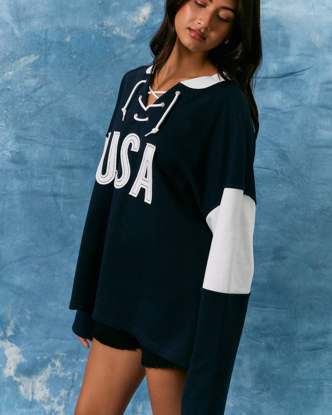 USA Laceup Sweatshirt