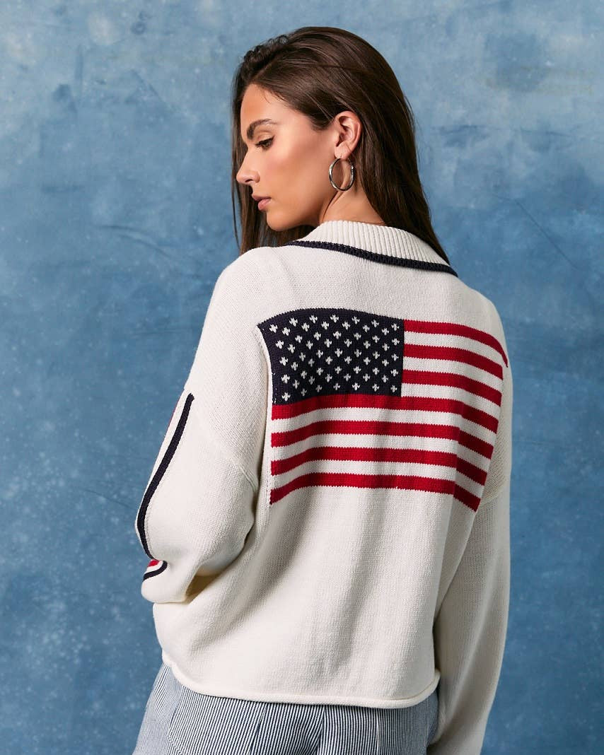 USA Sweater Jacket