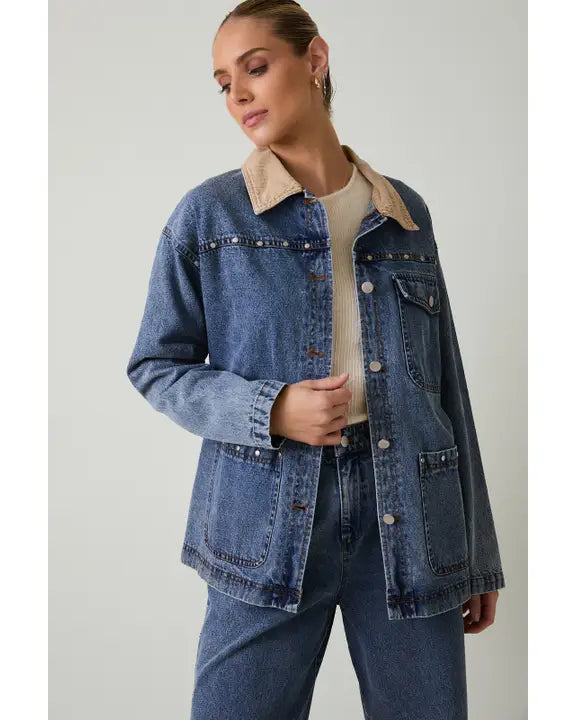 Stud & Cord Barn Coat